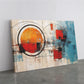 Abstract Canvas Print - Large Orange Blue Art | Modern Wall Art, Ready To Hang