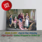 Betsy Ross Flag Print – US Flag Canvas | Independence Day Art Wall Decor