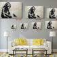Blue Bird Graffiti Print - Inspirational Urban Wall Canvas, Ready to Hang